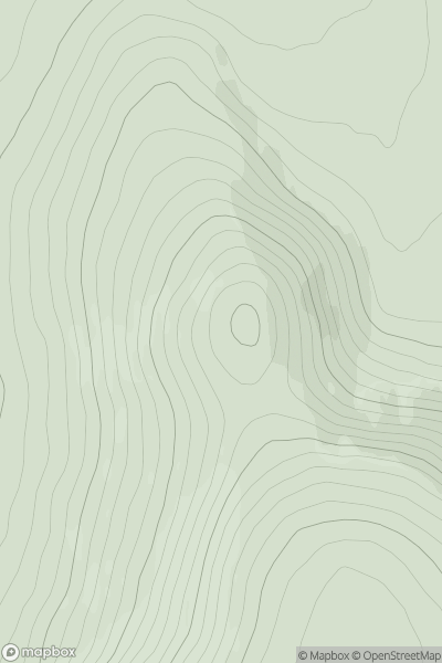 Thumbnail image for Craggan Hill [Braemar to Montrose] showing contour plot for surrounding peak
